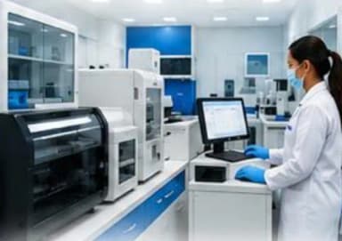 Inside the Accure Path Lab, Azamgarh